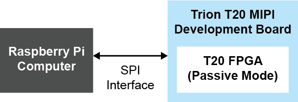 Passive Programming with Raspberry Pi Example Design Block Diagram